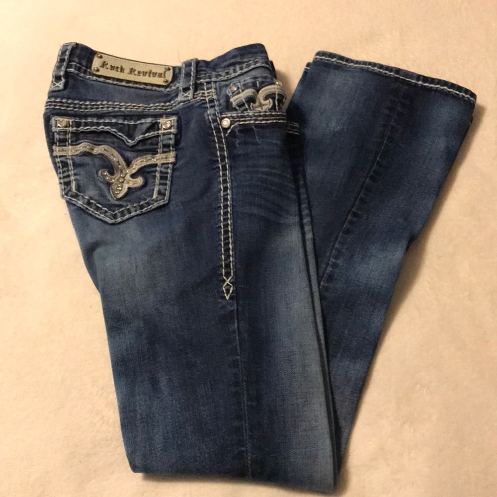 Rock Revival Raizel mid-rise boot cut jean Size 28